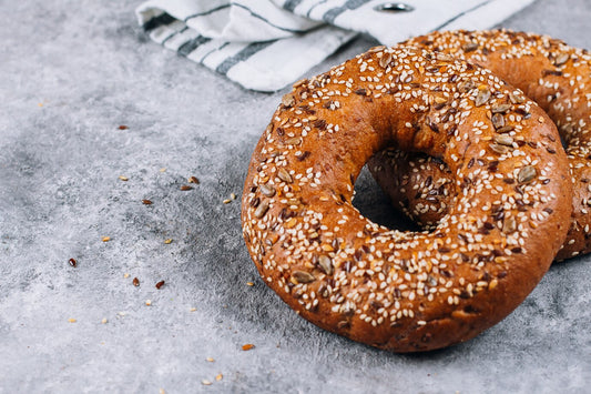 Teljes kiőrlésű sokmagvas Bägel