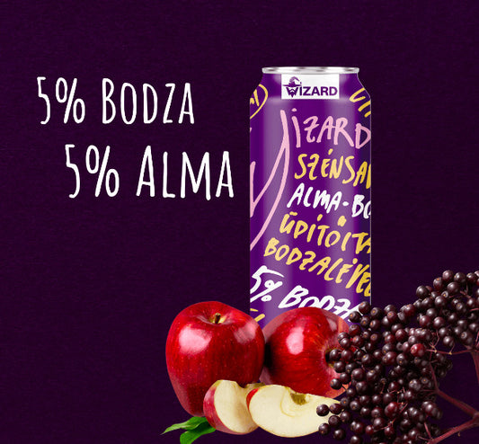 WIZARD 5% alma-bodza  szénsavas üdítőital 250ml