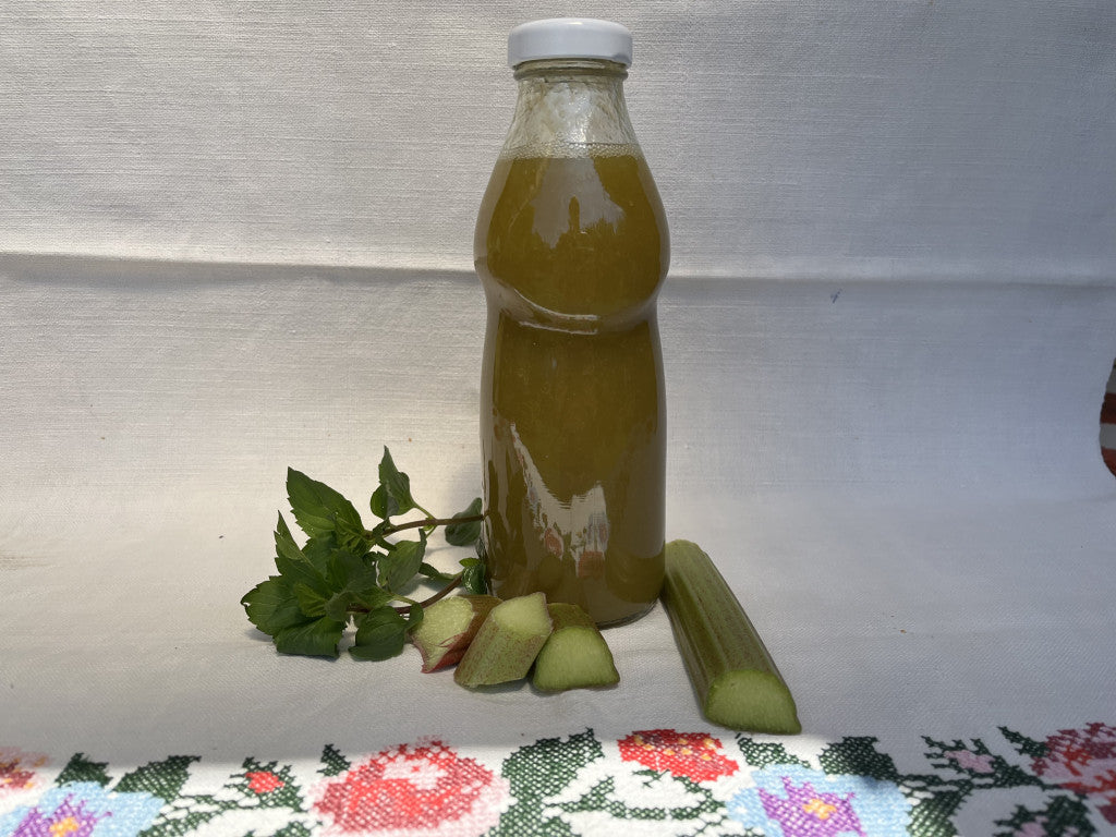 Mentás rebarbara rostos ivólé -cukorral -500 ml